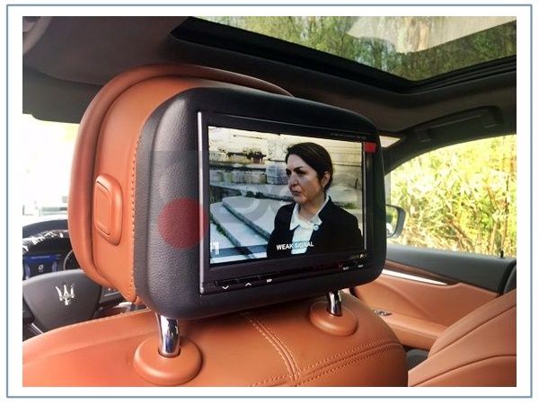 maserati levante monitor poggiatesta